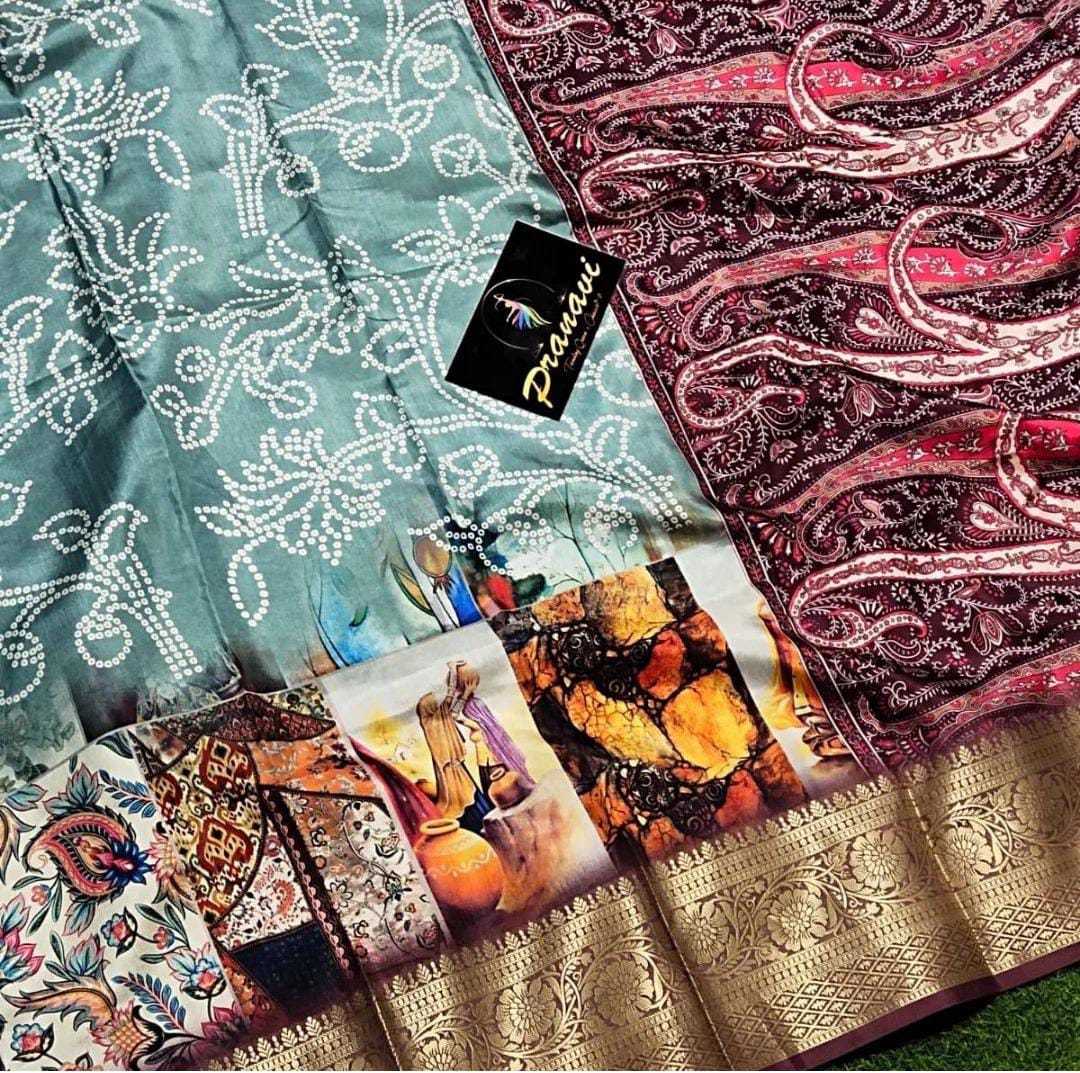 YNF DOLA SILK MKD VISCOSE SAREES WHOLESALE PRINTED LADIES KALMKARI SAREES MANUFACTURER           